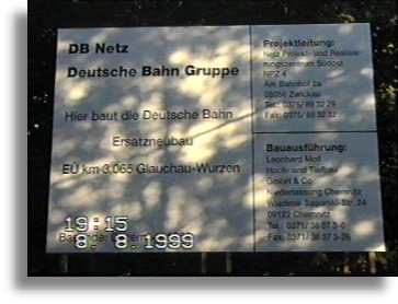 Baustellenschild